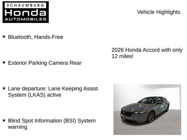 2026 Honda Accord Hybrid EX-L