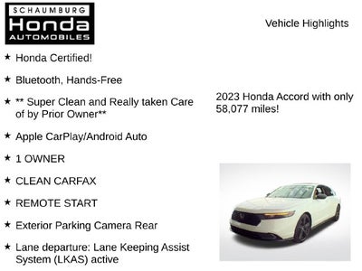 2023 Honda Accord Hybrid Sport-L