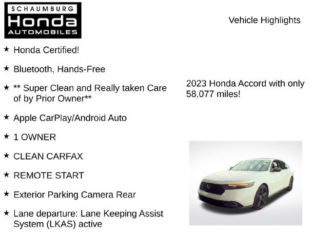 2023 Honda Accord Hybrid Sport-L