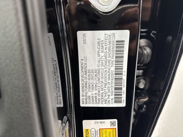 2026 Honda Accord Hybrid Sport-L