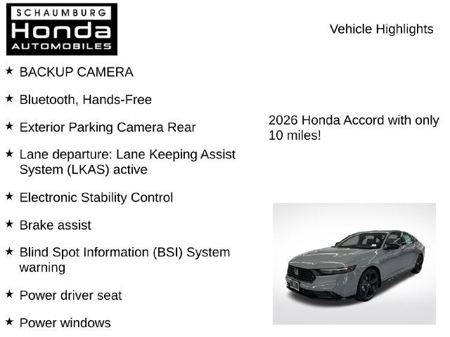 2026 Honda Accord Hybrid Sport-L