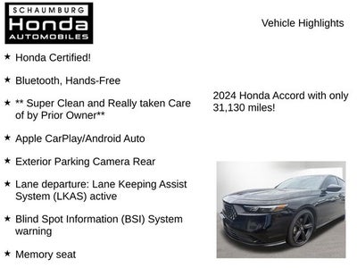 2024 Honda Accord Hybrid Sport-L