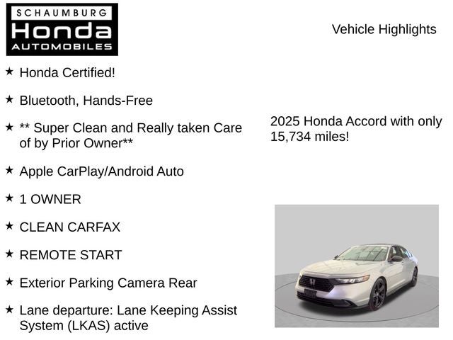 2025 Honda Accord Hybrid Sport-L