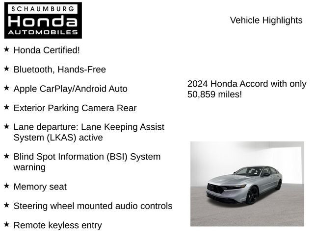 2024 Honda Accord Hybrid Sport-L
