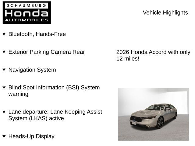 2026 Honda Accord Hybrid Touring