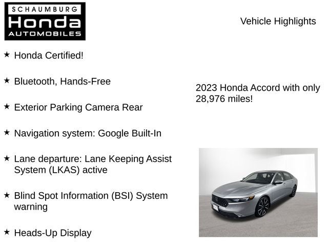 2023 Honda Accord Hybrid Touring