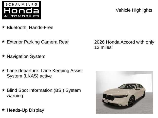 2026 Honda Accord Hybrid Touring