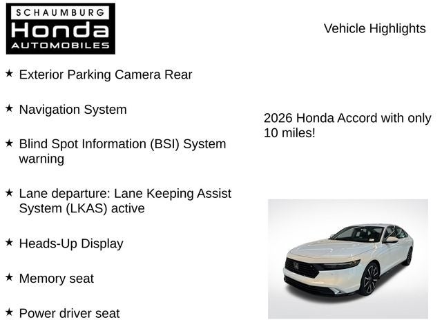 2026 Honda Accord Hybrid Touring