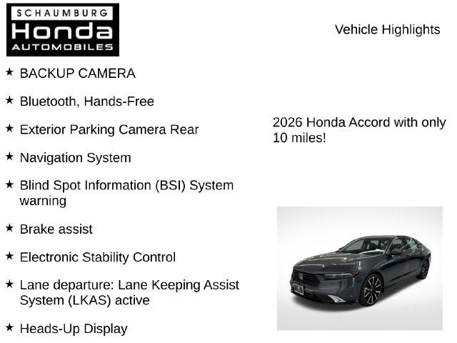 2026 Honda Accord Hybrid Touring