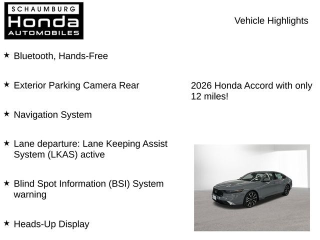 2026 Honda Accord Hybrid Touring