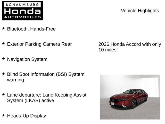 2026 Honda Accord Hybrid Touring