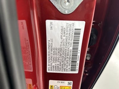 2026 Honda Accord Hybrid Touring