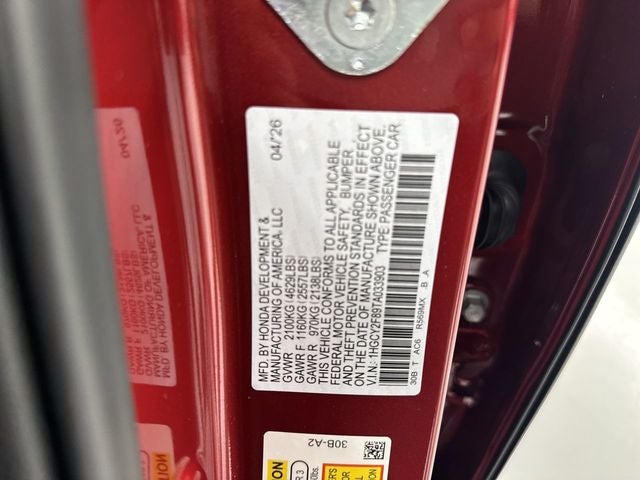 2026 Honda Accord Hybrid Touring