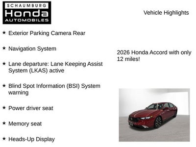 2026 Honda Accord Hybrid Touring