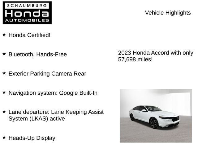 2023 Honda Accord Hybrid Touring