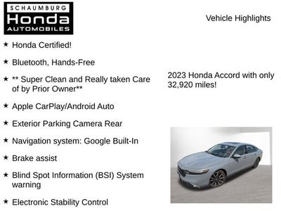 2023 Honda Accord Hybrid Touring