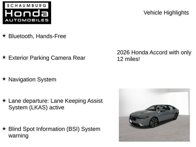 2026 Honda Accord Hybrid Touring