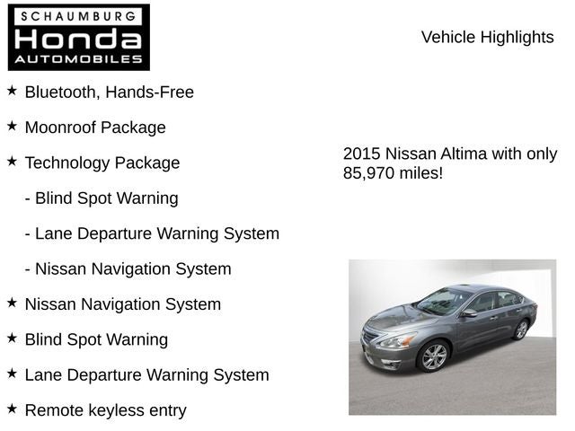 2015 Nissan Altima 2.5 SL