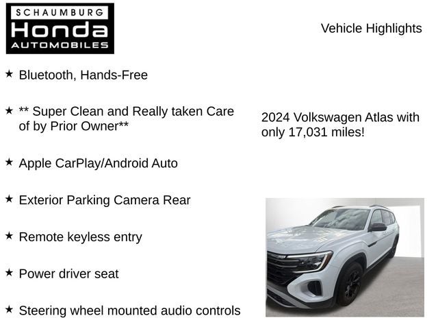 2024 Volkswagen Atlas 2.0T Peak Edition SE w/Technology