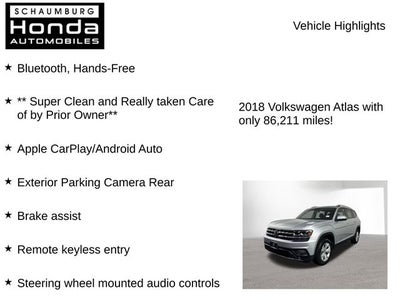 2018 Volkswagen Atlas 3.6L V6 SE