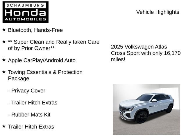 2025 Volkswagen Atlas Cross Sport 2.0T SE w/Technology