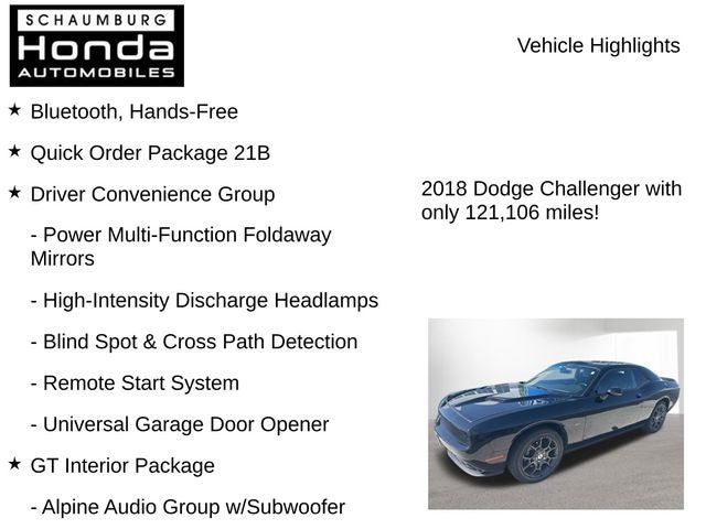 2018 Dodge Challenger GT