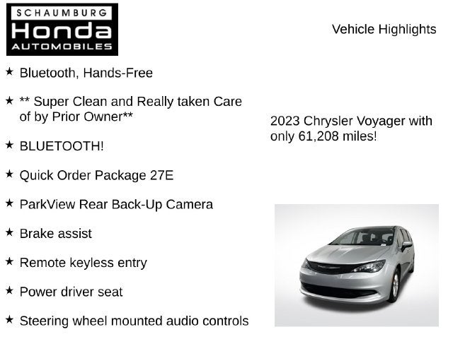 2023 Chrysler Voyager LX