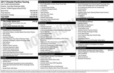 2017 Chrysler Pacifica Touring