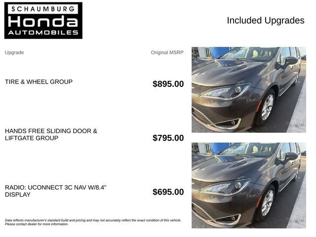 2017 Chrysler Pacifica Touring L Plus