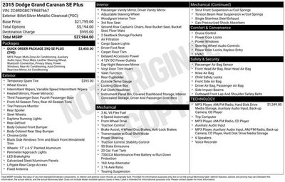 2015 Dodge Grand Caravan SE Plus