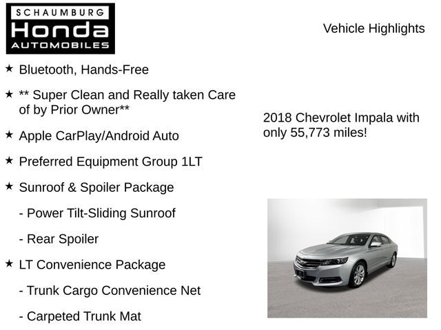 2018 Chevrolet Impala LT 1LT