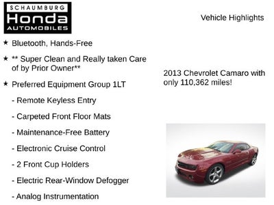 2013 Chevrolet Camaro 1LT