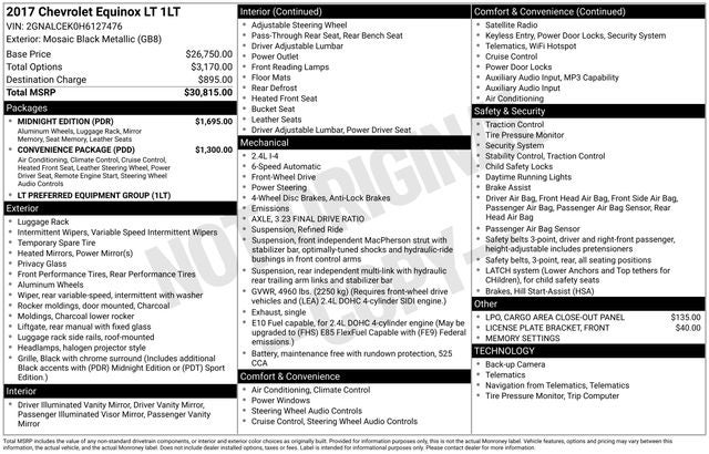 2017 Chevrolet Equinox LT