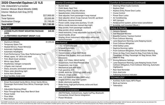 2020 Chevrolet Equinox LS