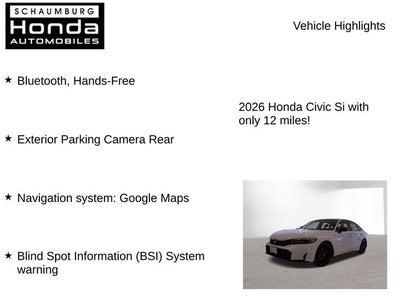 2026 Honda Civic Si Base