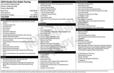 2024 Honda Civic Touring