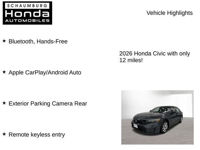 2026 Honda Civic LX