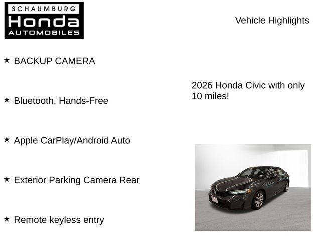 2026 Honda Civic LX