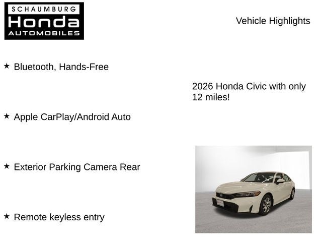 2026 Honda Civic LX