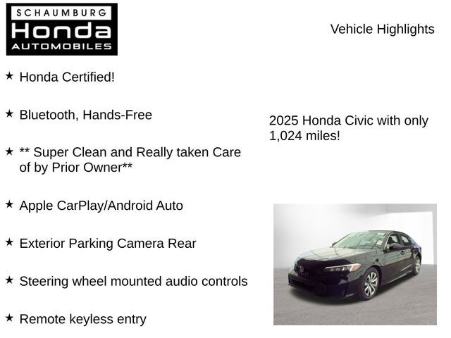 2025 Honda Civic LX