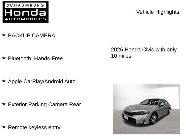 2026 Honda Civic LX