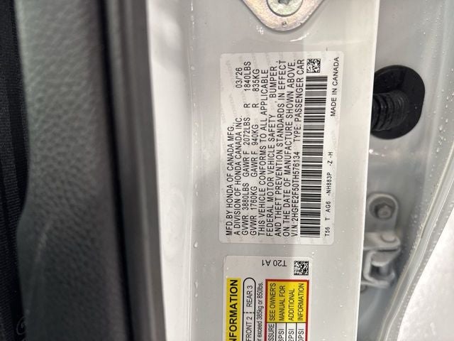 2026 Honda Civic Sport