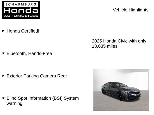 2025 Honda Civic Sport