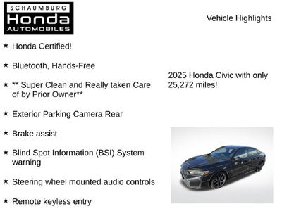 2025 Honda Civic Sport