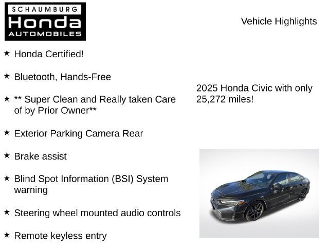 2025 Honda Civic Sport