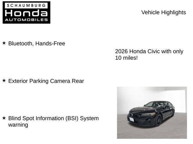 2026 Honda Civic Sport