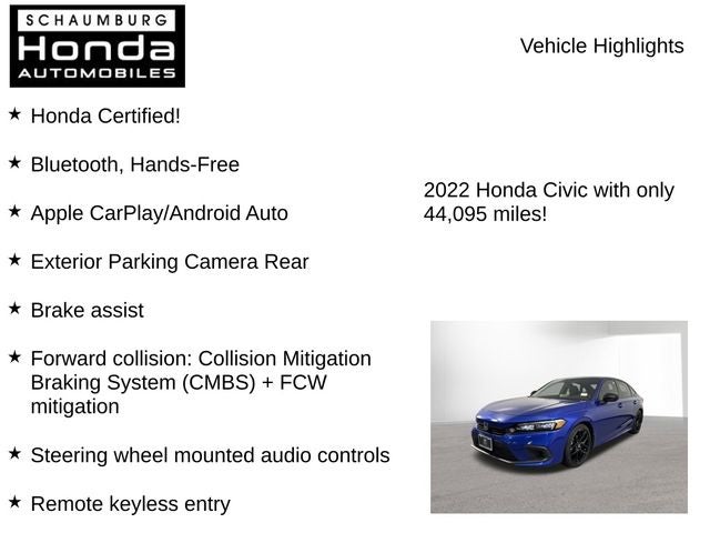 2022 Honda Civic Sport