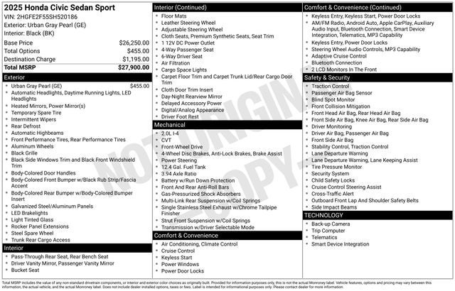 2025 Honda Civic Sport - Photo 38