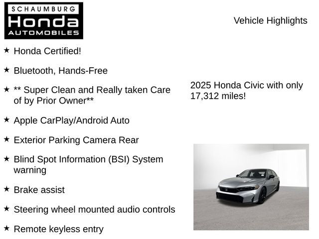2025 Honda Civic Sport