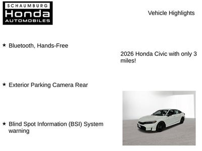 2026 Honda Civic Sport